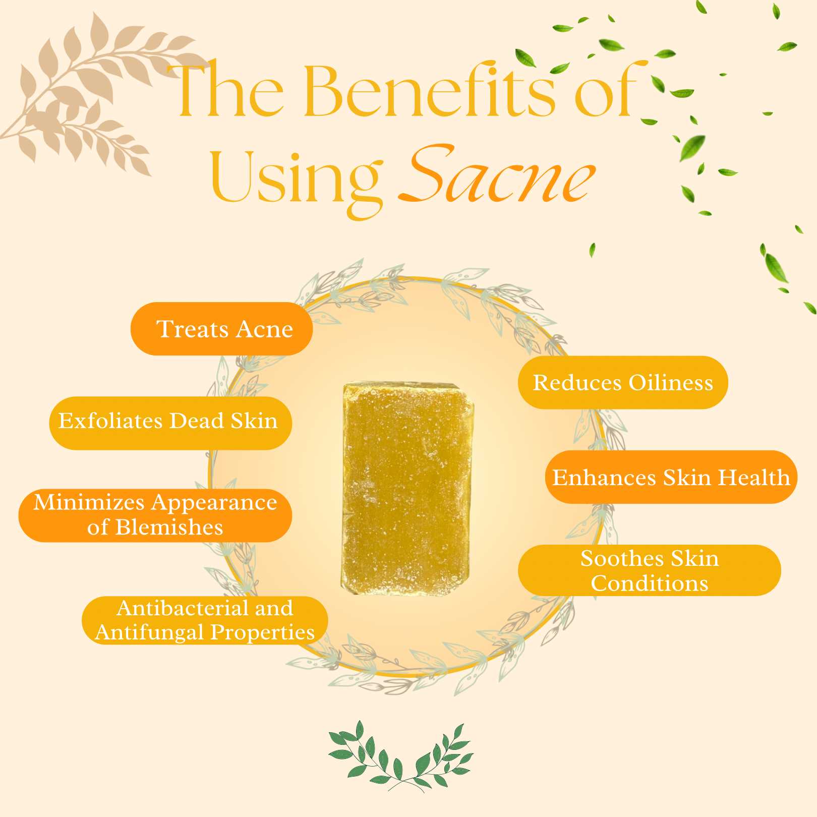 SACNE SOAP  INSTRUCTIONS